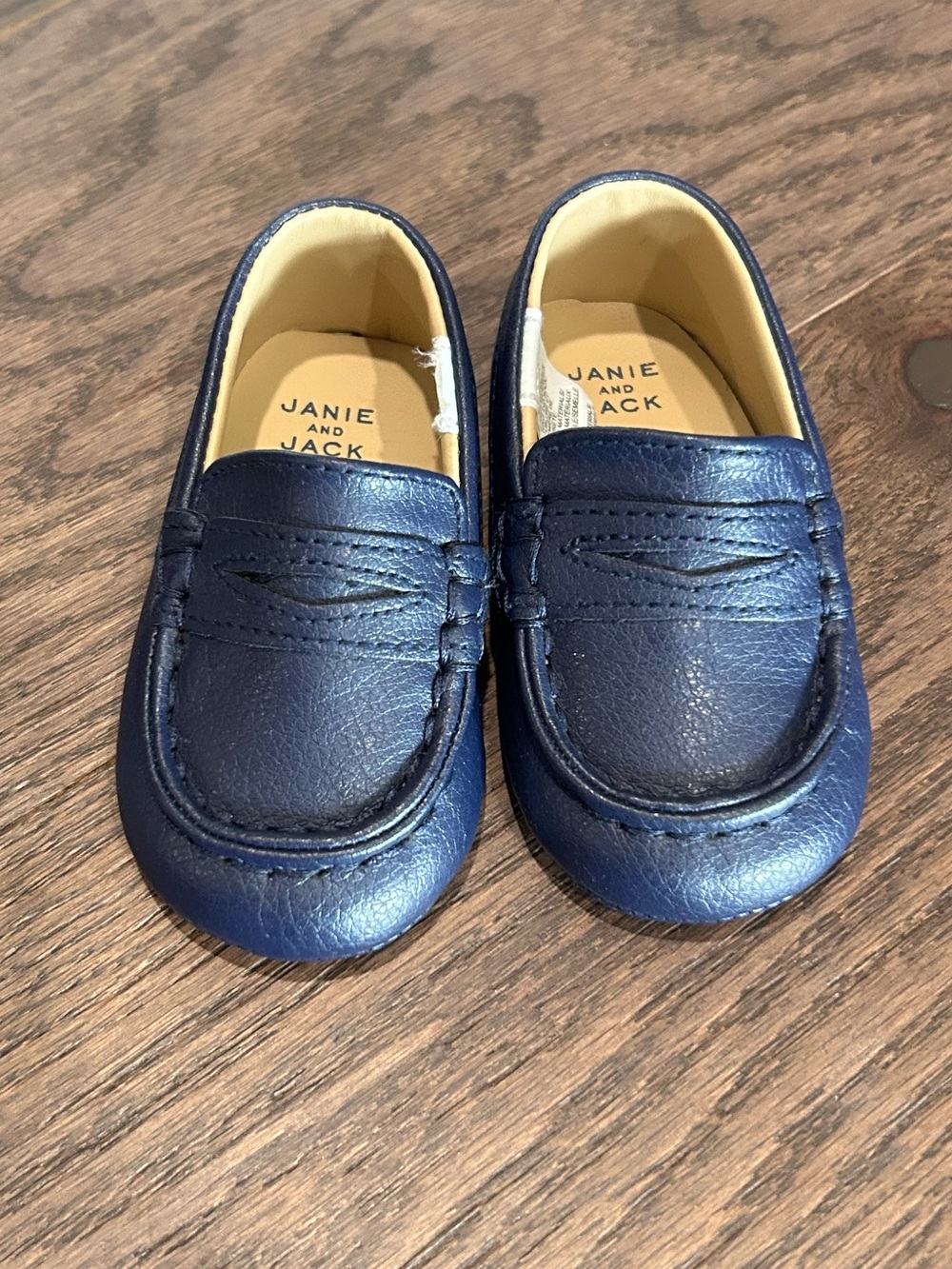 Janie and Jack Size 6-12 month Baby Boy's Slip On Loafers Dress Shoes